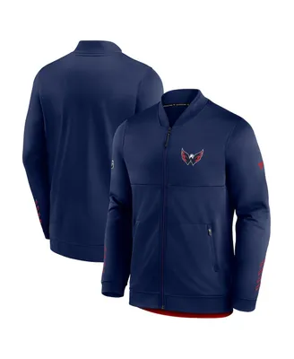 Men's Fanatics Navy Washington Capitals Locker Room Full-Zip Jacket