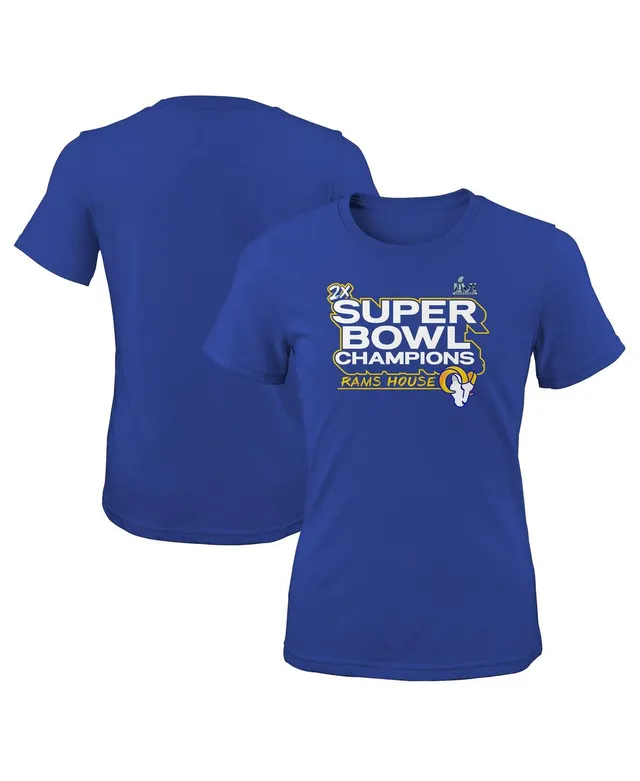 Toddler Fanatics Branded Royal Los Angeles Rams Super Bowl LVI Champions  Hard Count Hometown T-Shirt