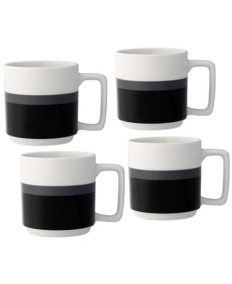 Noritake ColorStax Stripe Mugs, Set of 4