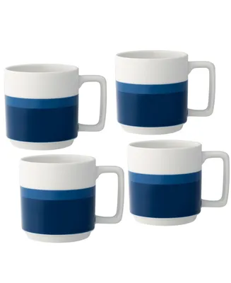 Noritake ColorStax Stripe Mugs, Set of 4