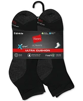 Hanes Men's 6-Pk. Ultimate Xtemp Ultra Cushion Ankle Socks