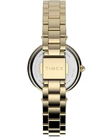 Timex Women's City Gold-Tone Low Lead Brass Bracelet Watch 32mm