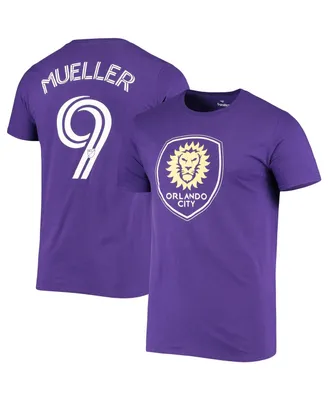 Men's Fanatics Chris Mueller Purple Orlando City Sc Authentic Stack T-shirt