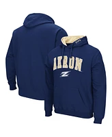 Men's Colosseum Akron Zips Arch and Logo Pullover Hoodie