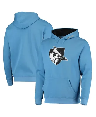 Men's Colosseum Light Blue Johns Hopkins Blue Jays Arch and Logo Pullover Hoodie