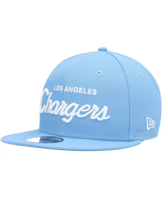 Men's New Era Powder Blue Los Angeles Chargers Griswold Original Fit 9FIFTY Snapback Hat