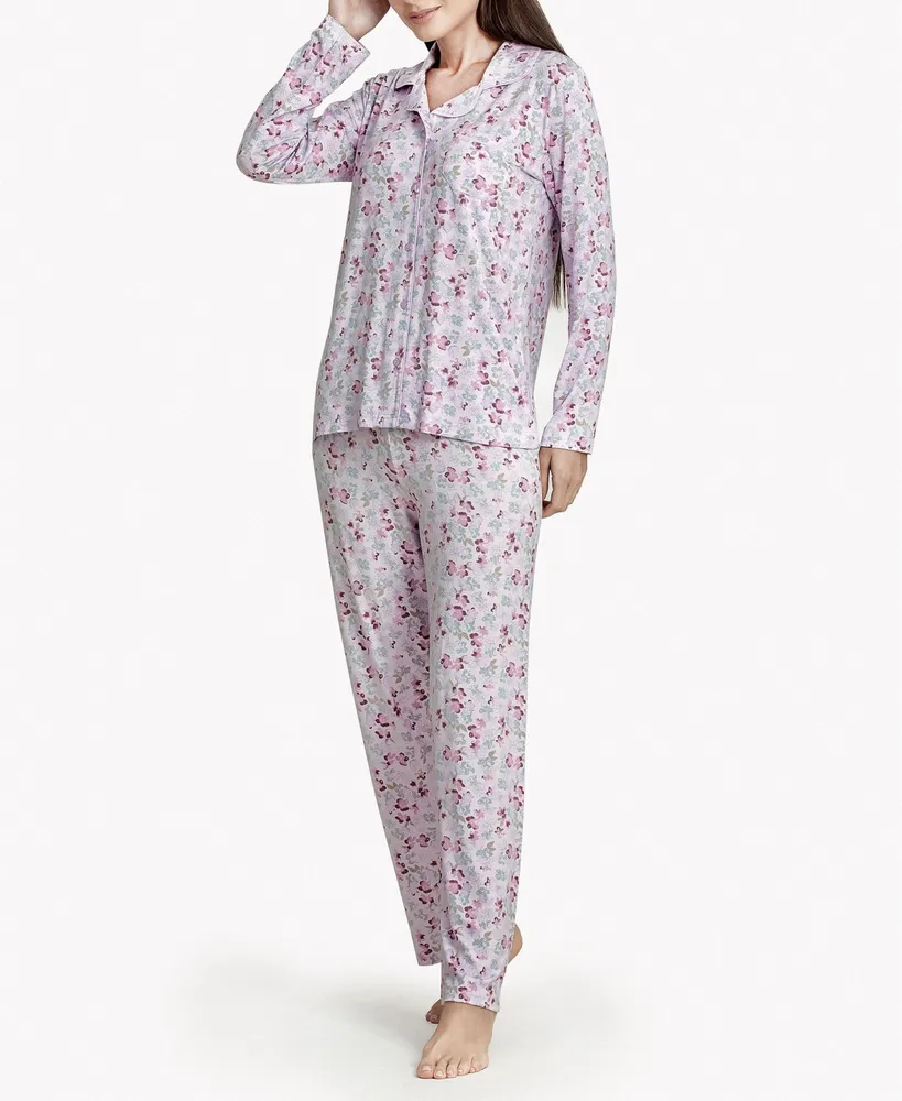 Women's Floral Notes Soft Long-Sleeve Pajama Set