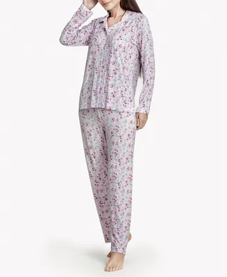 Women's Floral Notes Soft Long-Sleeve Pajama Set