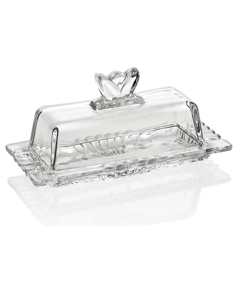 Bezrat Glass Butter Dish