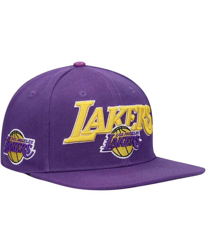 Men's Pro Standard Purple Los Angeles Lakers Wordmark Logo Snapback Hat