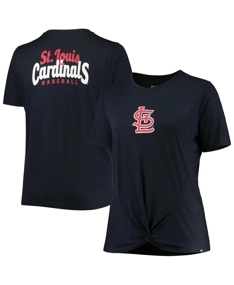 New Era White St. Louis Cardinals Colorblock T-Shirt