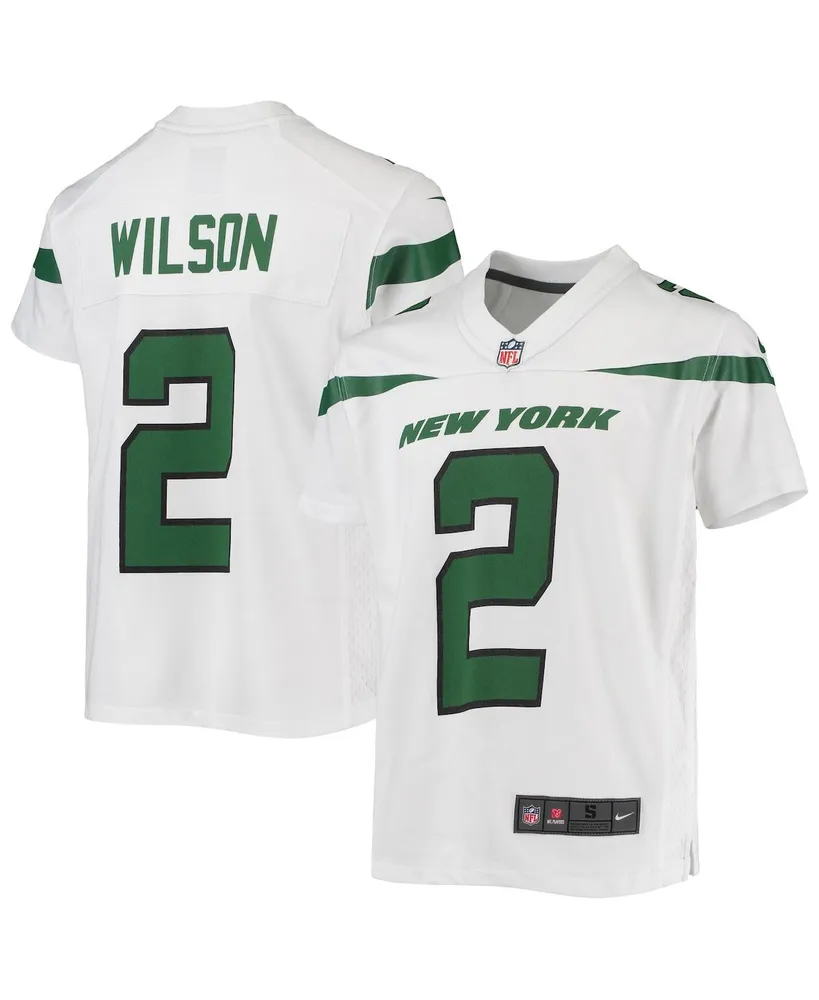 Men's Nike Zach Wilson Stealth Black New York Jets Game Jersey