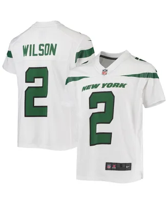 Big Boys Nike Zach Wilson White New York Jets Game Jersey