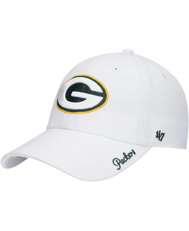 Women's '47 White Green Bay Packers Confetti Clean Up Adjustable Hat