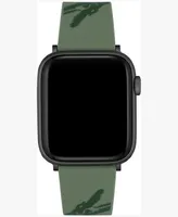 Lacoste Crocodile Print Silicone Strap for Apple Watch 42mm/44mm