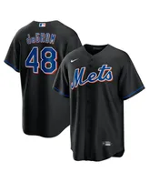 Men's Nike Jacob deGrom Black New York Mets 2022 Alternate Replica Player Jersey