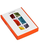 Le Creuset Set of Six Stoneware Multi Color Pinch Bowls