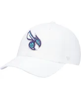 Men's '47 White Charlotte Hornets Team Clean Up Adjustable Hat