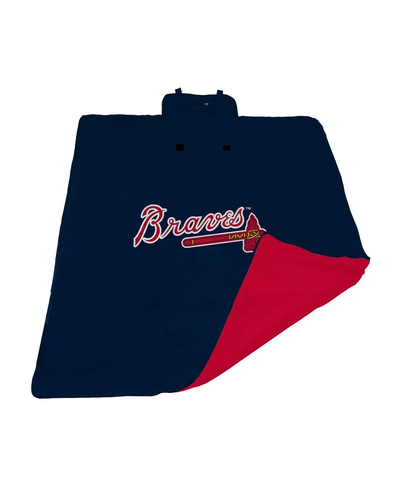 Atlanta Braves 60'' x 70'' Bubble Tie-Dye Flannel Sherpa Blanket