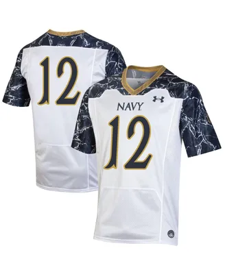 Women's Under Armour #12 White, Navy Midshipmen 175 Years Special Game Replica Jersey