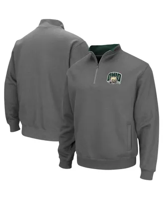 Men's Colosseum Charcoal Ohio Bobcats Tortugas Logo Quarter-Zip Jacket