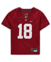 Boys and Girls Preschool Nike #18 Crimson Alabama Crimson Tide Untouchable Football Team Jersey