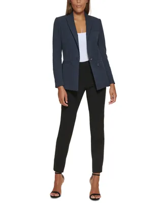 Dkny Petite One-Button Blazer