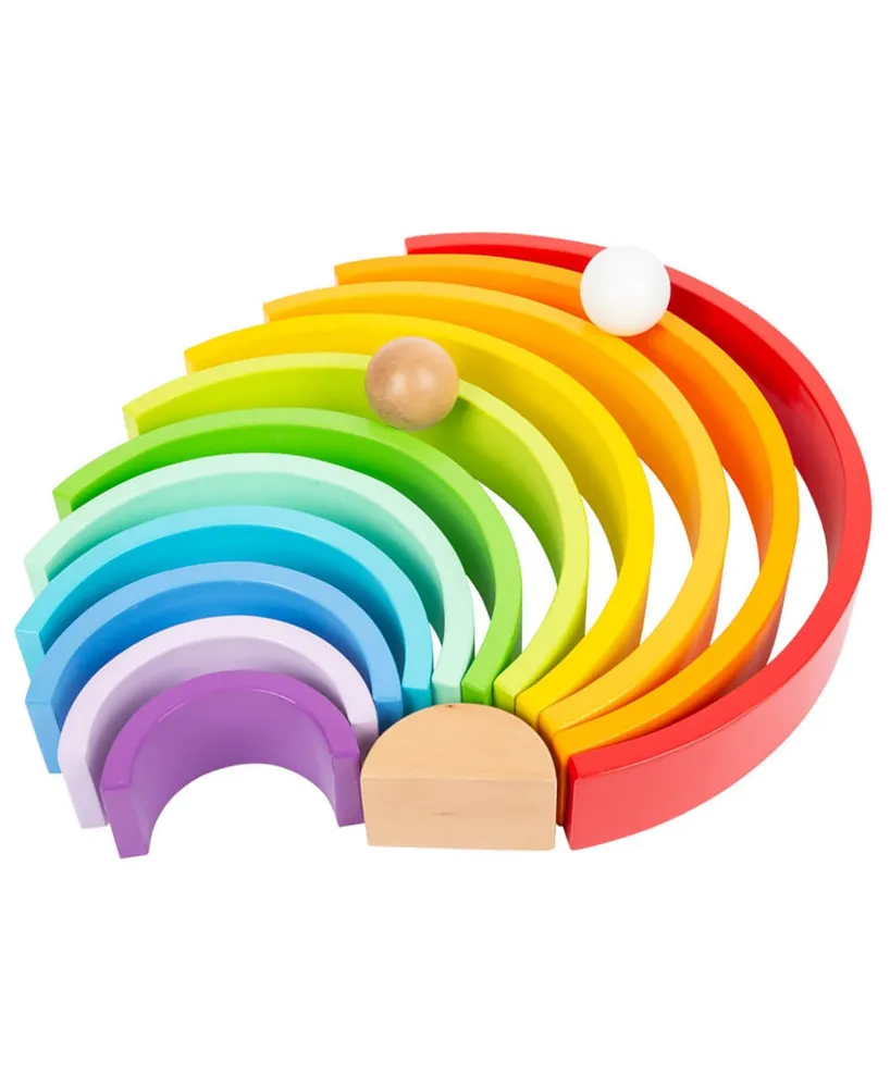 Small Foot Wooden Toys Xl Wooden Rainbow Play Set, 9 Piece