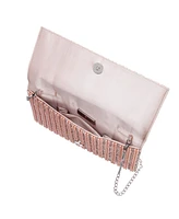 Women's Allover Imitation Pearl and Crystal Envelope Clutch