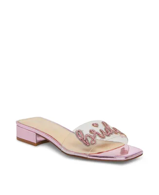 Betsey Johnson Women's Mint "Bridesmaid" Slide Sandals