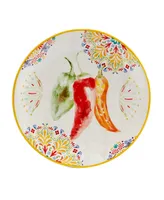 Certified International Sweet Spicy Salad Plate, Set of 4