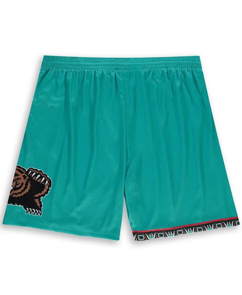 Men's Mitchell Ness Turquoise Memphis Grizzlies Big Tall Hardwood Classics Team Swingman Shorts