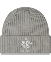 Men's New Era Gray New Orleans Saints Core Classic Cuffed Knit Hat