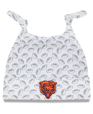 Infant Unisex New Era White Chicago Bears Cutie Cuffed Knit Hat