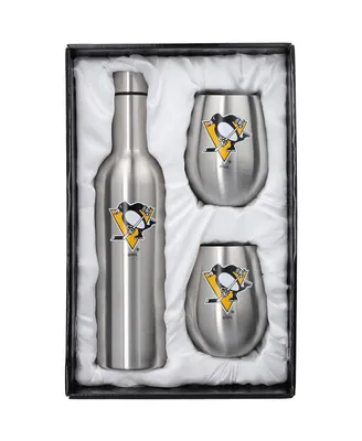 Pittsburgh Penguins 28 oz Stainless Steel Bottle and 12 oz Tumblers Set
