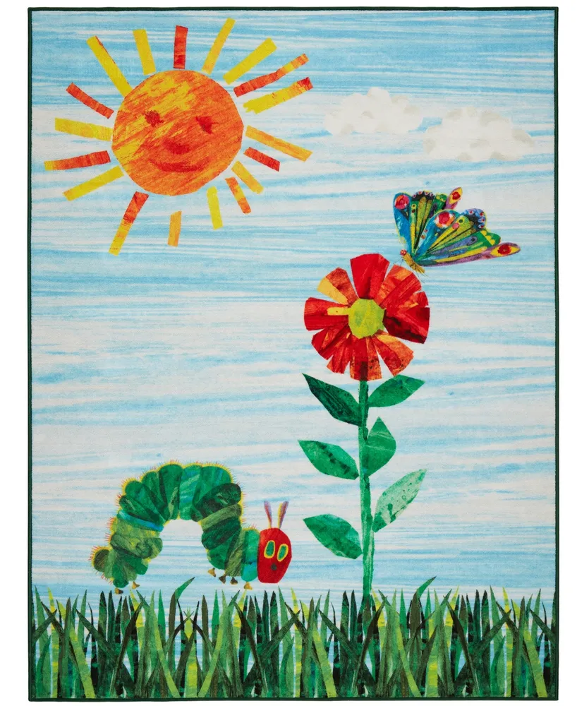 Eric Carle Elementary Sun Scene 4' 11" x 6' 6" Area Rug