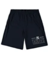 Men's Concepts Sport Heathered Gray, Navy New York Yankees Big and Tall T-shirt Shorts Sleep Set