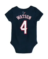 Unisex Newborn Infant Deshaun Watson Navy Houston Texans Mainliner Name Number Bodysuit