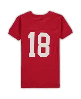 Preschool Boys and Girls Wes & Willy Crimson Alabama Crimson Tide Football V-Neck T-shirt and Pants Sleep Set