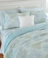 Laura Ashley Saltwater Cotton Reversible Piece Quilt Set