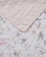 Laura Ashley Breezy Floral Reversible Piece Quilt Set