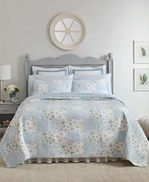 Laura Ashley Kenna Cotton Reversible -Pc. Quilt Set