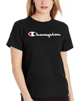 Champion Women's Cotton Classic Crewneck Logo T-Shirt