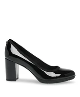 Anne Klein Women's Castana Round Toe Block Heel Pumps