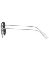 Ray-Ban Unisex Titanium Polarized Sunglasses, RB8148 Hexagonal