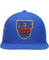 Men's Mitchell & Ness Blue New Jersey Nets 50th Anniversary Snapback Hat