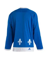 Men's adidas Blue Quebec Nordiques Team Classics Authentic Blank Jersey