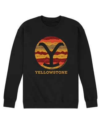 Men's Yellowstone Ranch Pattern Fill Fleece Sweatshirt