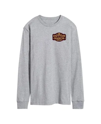 Men's Yellowstone Dutton Ranch Logo Long Sleeve T-shirt