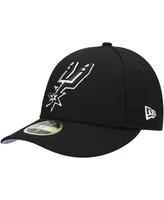 Men's Black San Antonio Spurs Team Low Profile 59FIFTY Fitted Hat